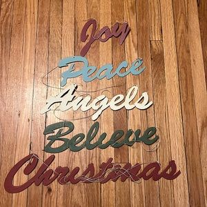 Metal Christmas Words